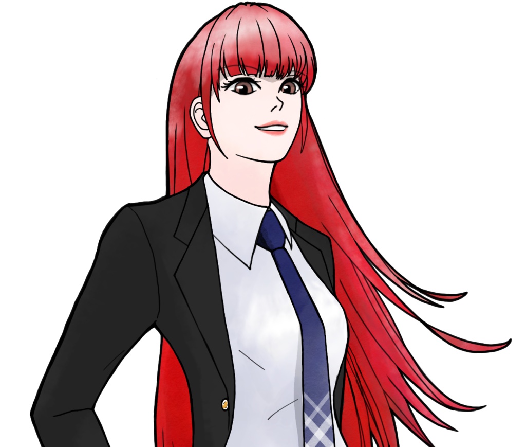 TRPG用に描いた探索者の全身立ち絵