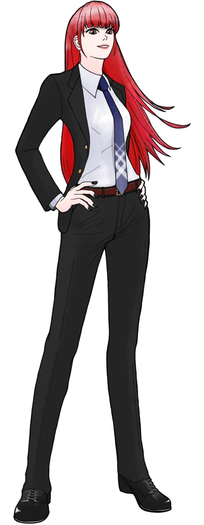 TRPG用に描いた探索者の全身立ち絵