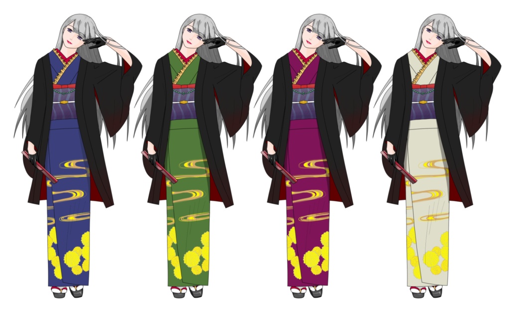 TRPG用に描いた探索者の全身立ち絵2