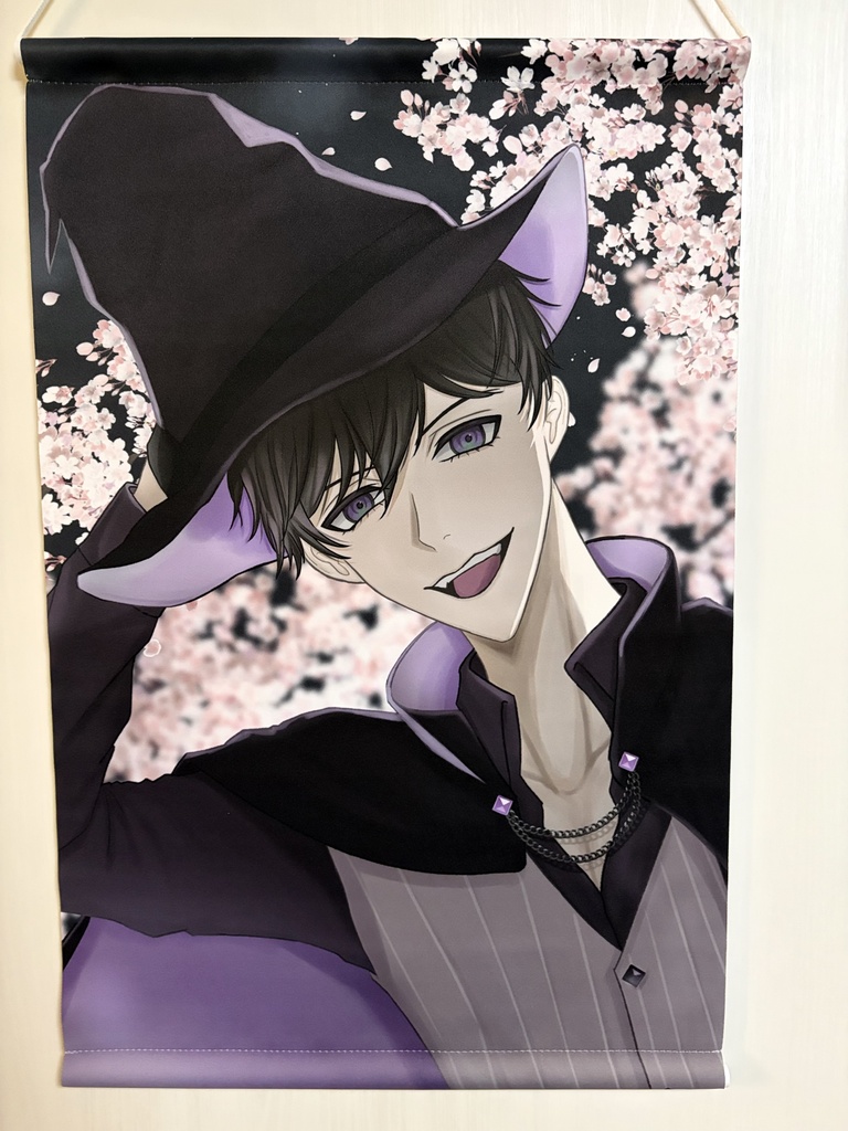 夜桜イラストタペストリー