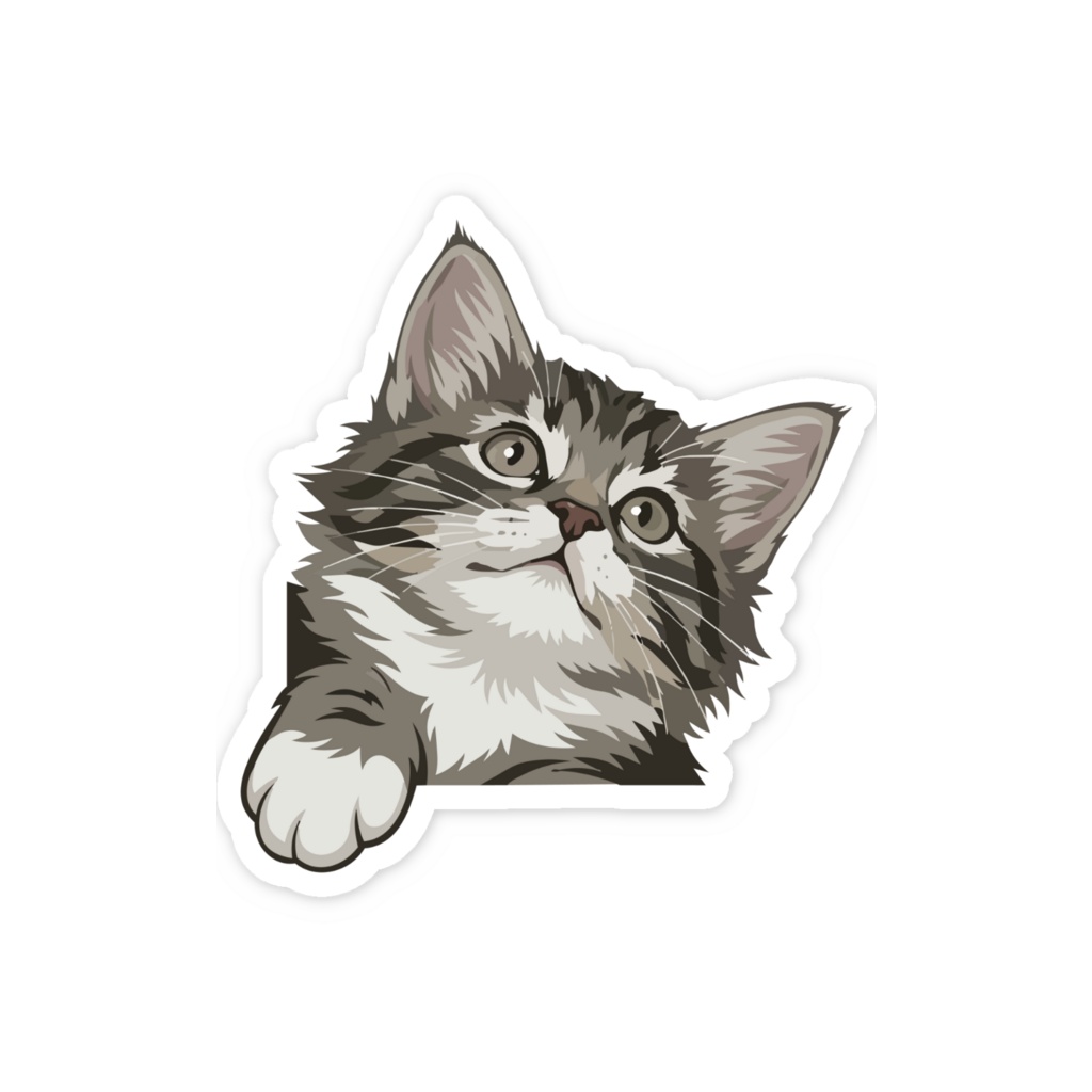 にゃんスマホステッカー