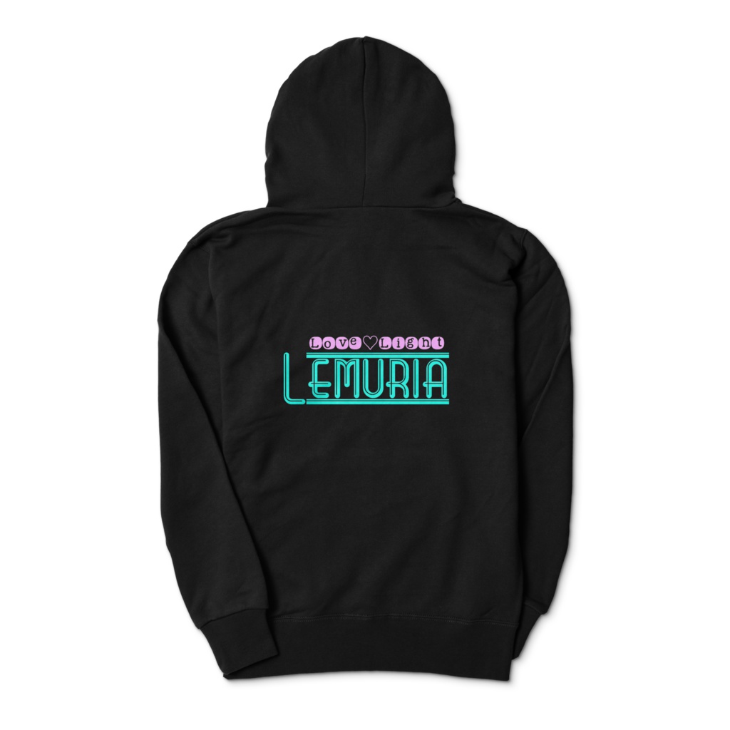 Lemuriaパーカージップ ブラック2