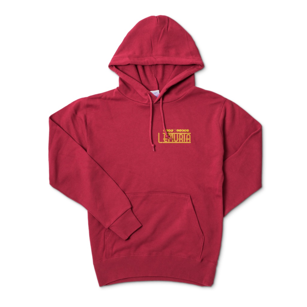 Lemuriaパーカープルオーバー　レッド