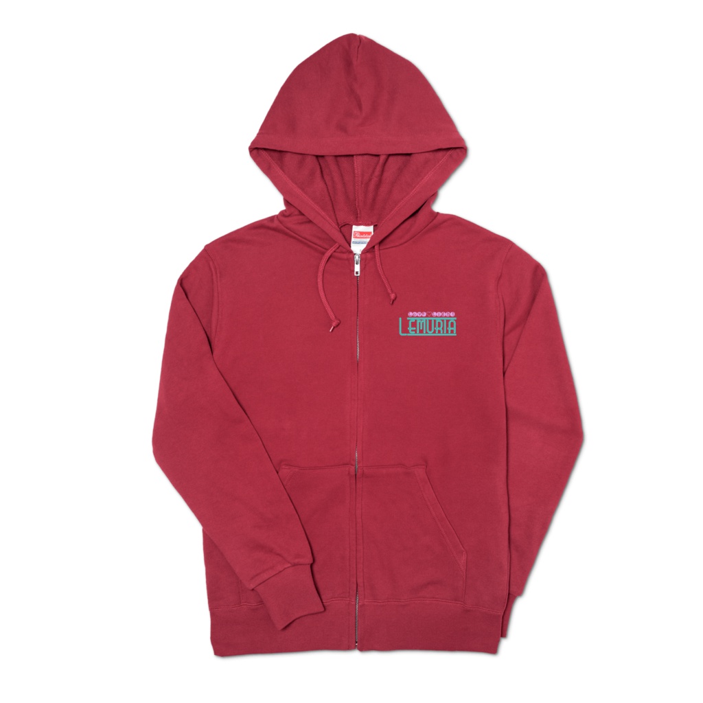 Lemuriaパーカージップ　レッド