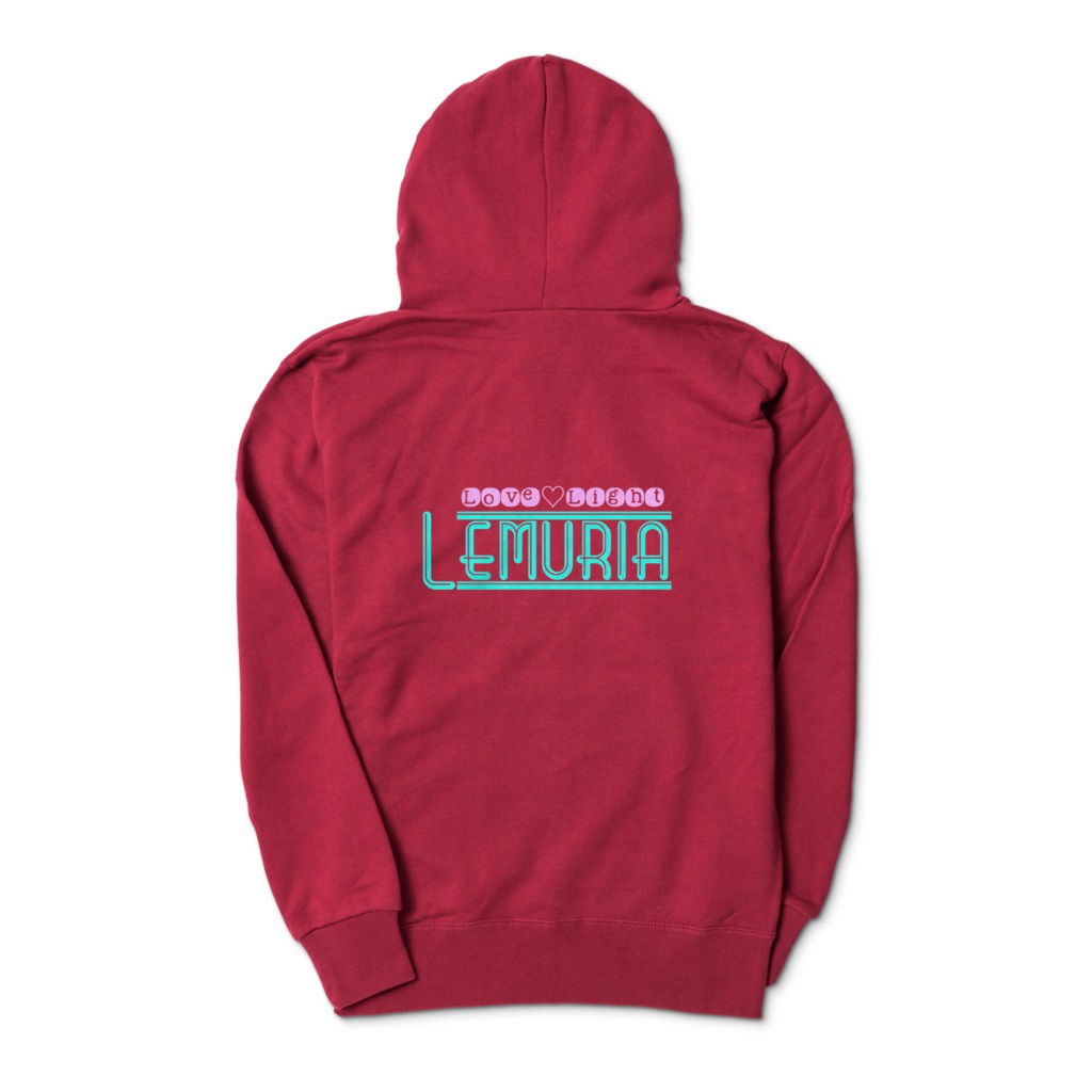 Lemuriaパーカージップ レッド