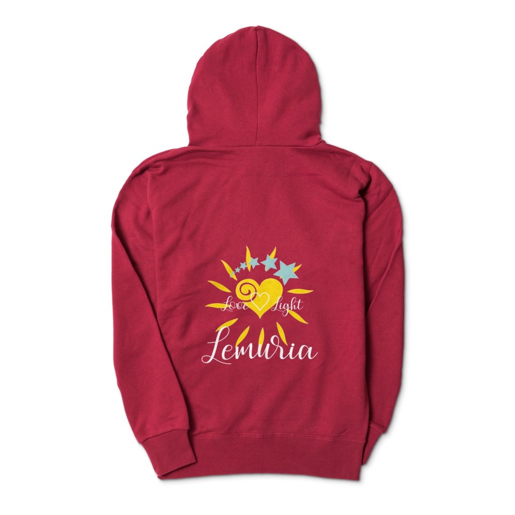 Lemuriaパーカープルオーバー レッド2