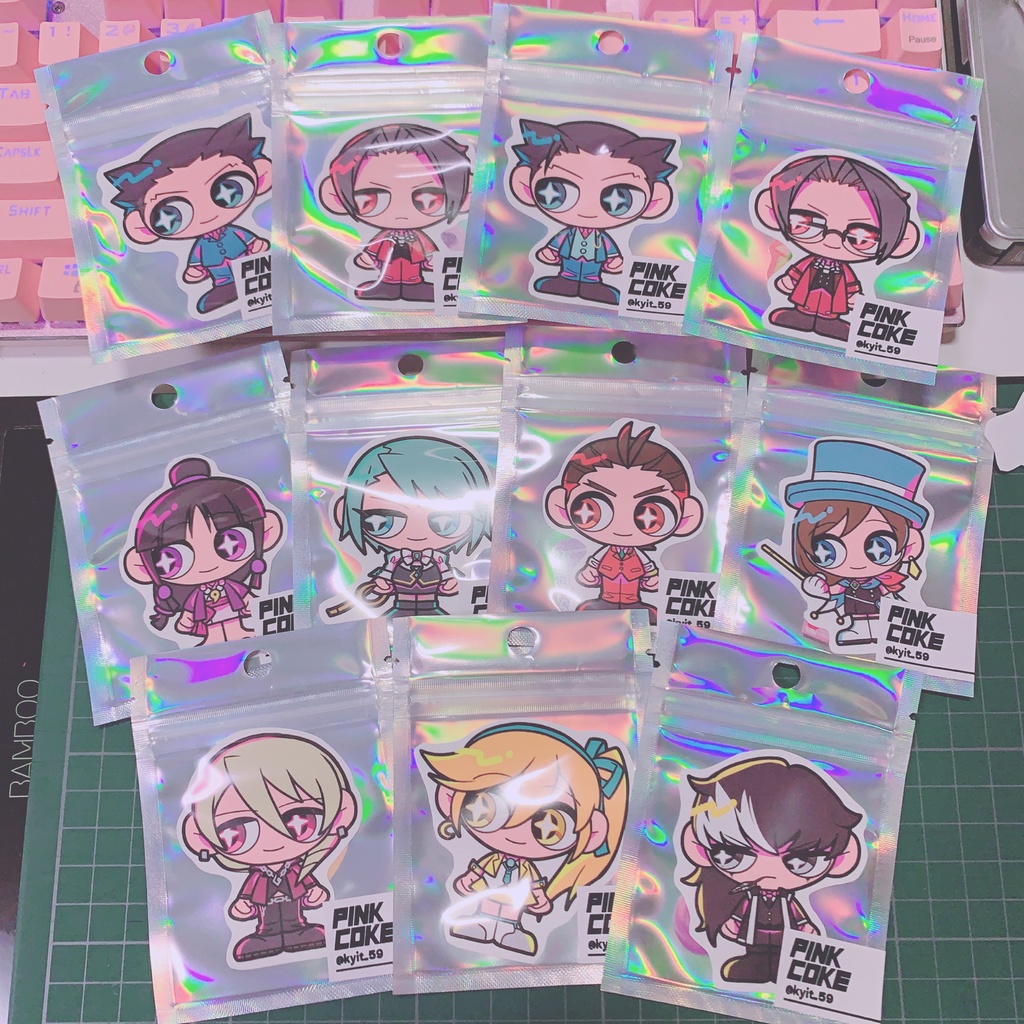 逆転裁判 ステッカー