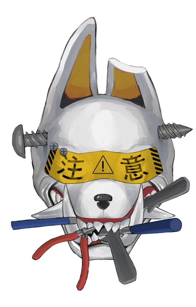 お面ステッカー　工具