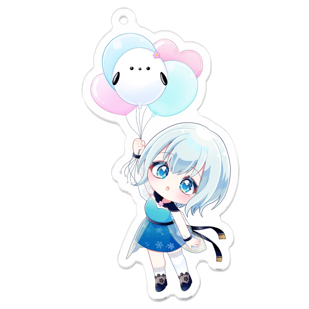 目白まめこ ふわふわ風船アクキー