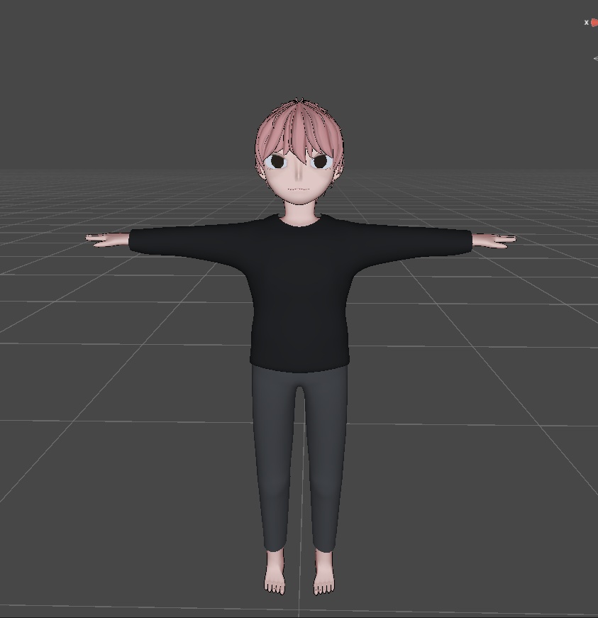 オリジナル3Dモデル【akagami】 vrc アバター