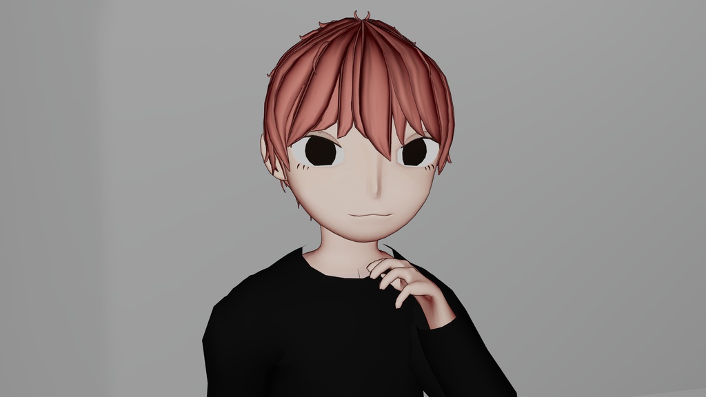 オリジナル3Dモデル【akagami】 vrc アバター