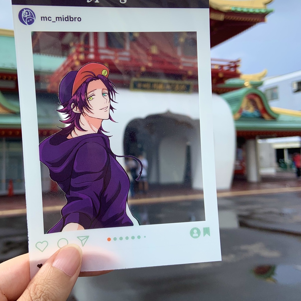 山田二郎SNS風クリアポストカード(2枚組)