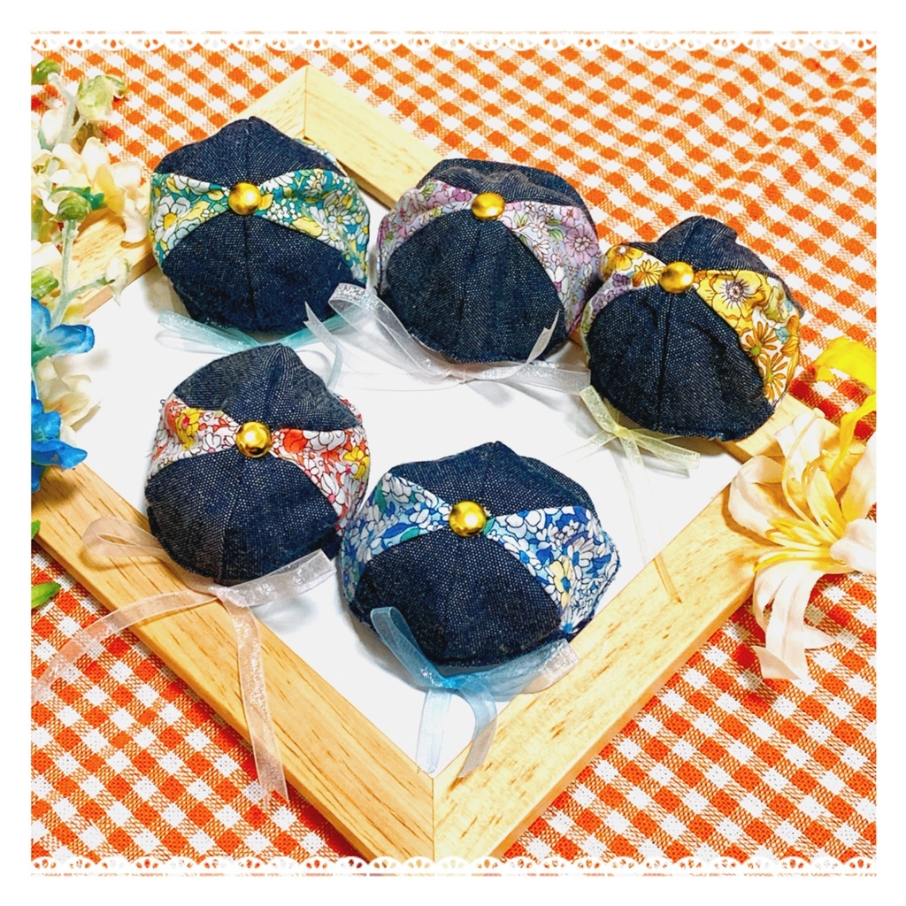 【再】花柄サロペットセット