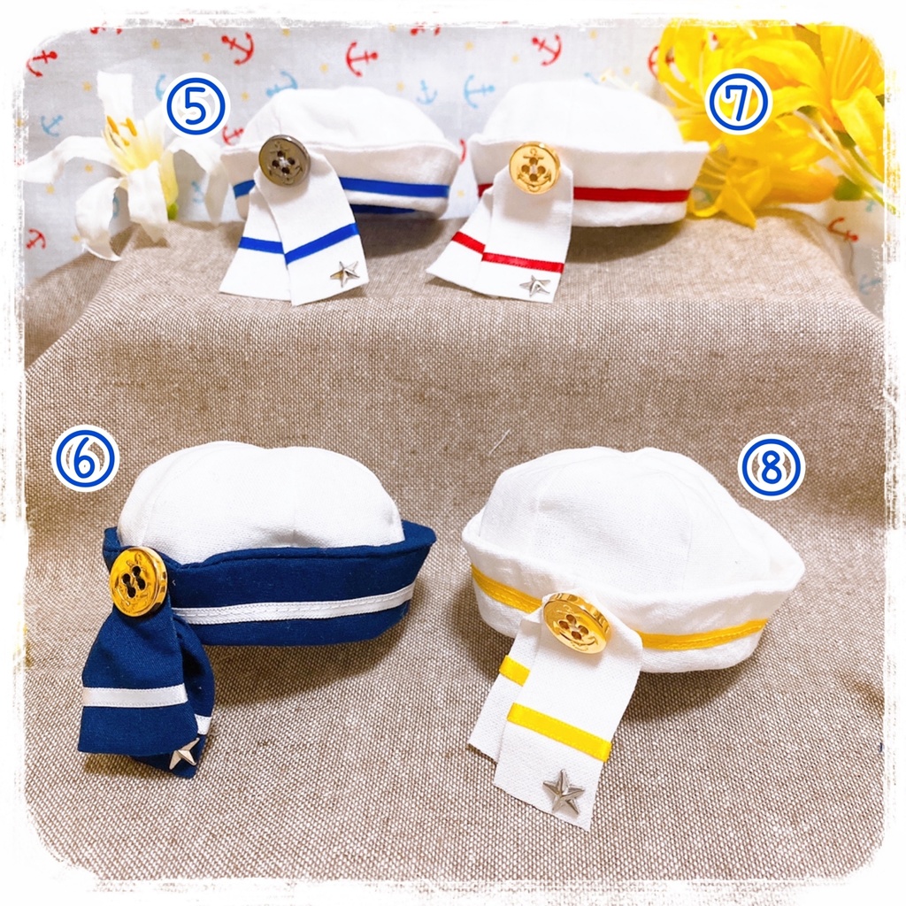 カラフルセーラーと水兵帽セット