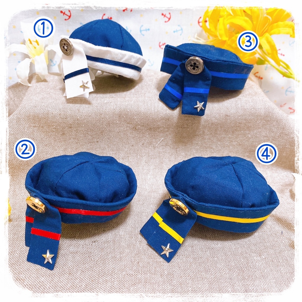 カラフルセーラーと水兵帽セット