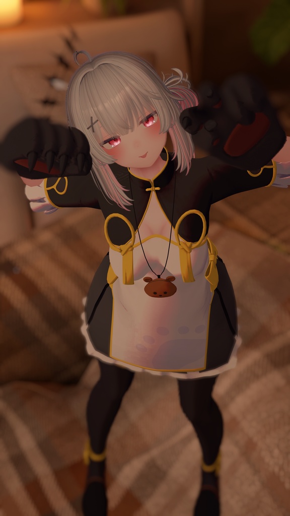【半額セール中!】クマッちゃいな!/BearChinaDress【VRChat想定衣装】