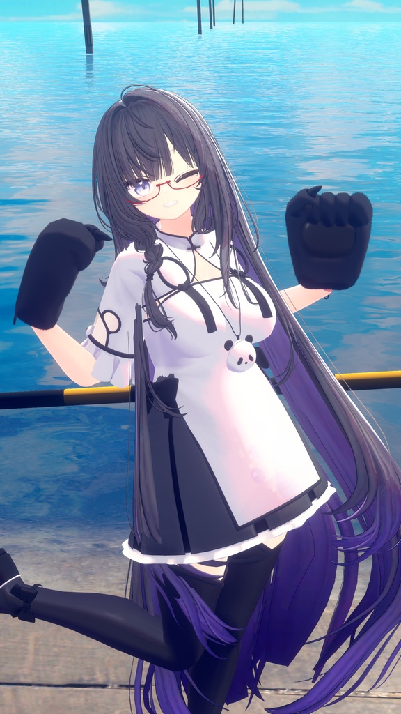 【半額セール中!】クマッちゃいな!/BearChinaDress【VRChat想定衣装】