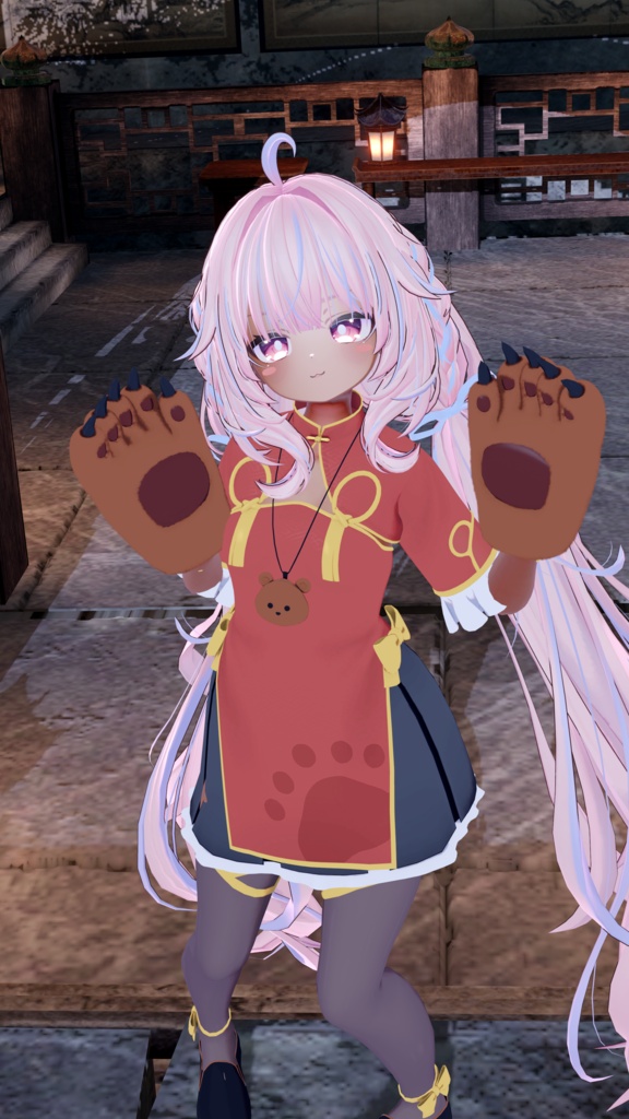 【半額セール中!】クマッちゃいな!/BearChinaDress【VRChat想定衣装】