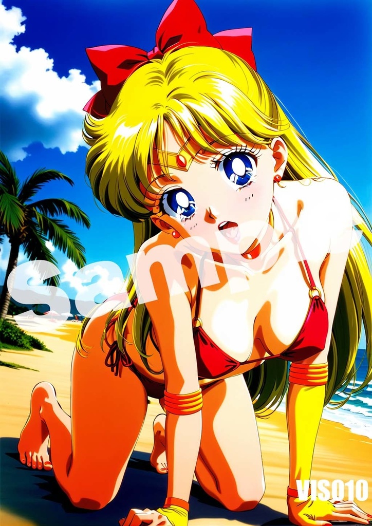 【セーラーヴィーナス】セーラームーン AI イラスト A4ポスター 高画質 ヌード 美人 水着 下着 巨乳 同人 コスプレ VIS001-011