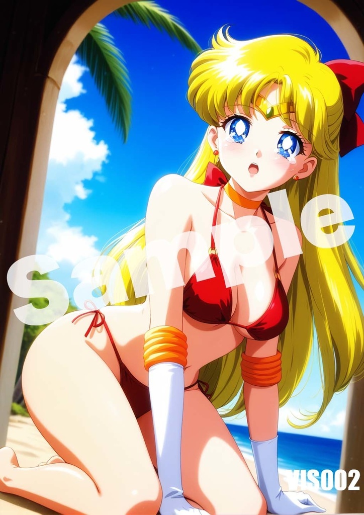 【セーラーヴィーナス】セーラームーン AI イラスト A4ポスター 高画質 ヌード 美人 水着 下着 巨乳 同人 コスプレ VIS001-011