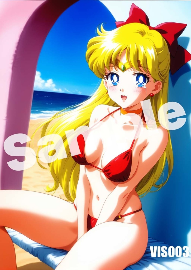 【セーラーヴィーナス】セーラームーン AI イラスト A4ポスター 高画質 ヌード 美人 水着 下着 巨乳 同人 コスプレ VIS001-011