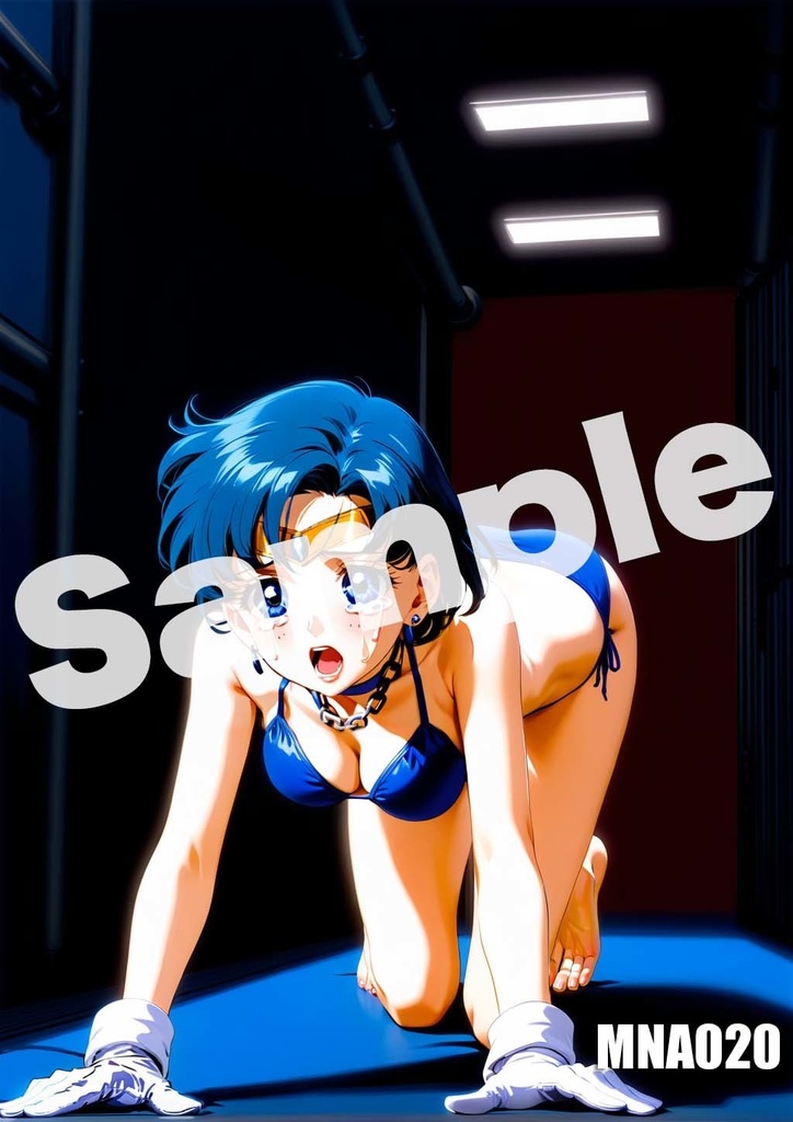 【セーラーマーキュリー】セーラームーン AI イラスト A4ポスター 高画質 ヌード 美人 水着 下着 巨乳 同人 コスプレ MNA001-020