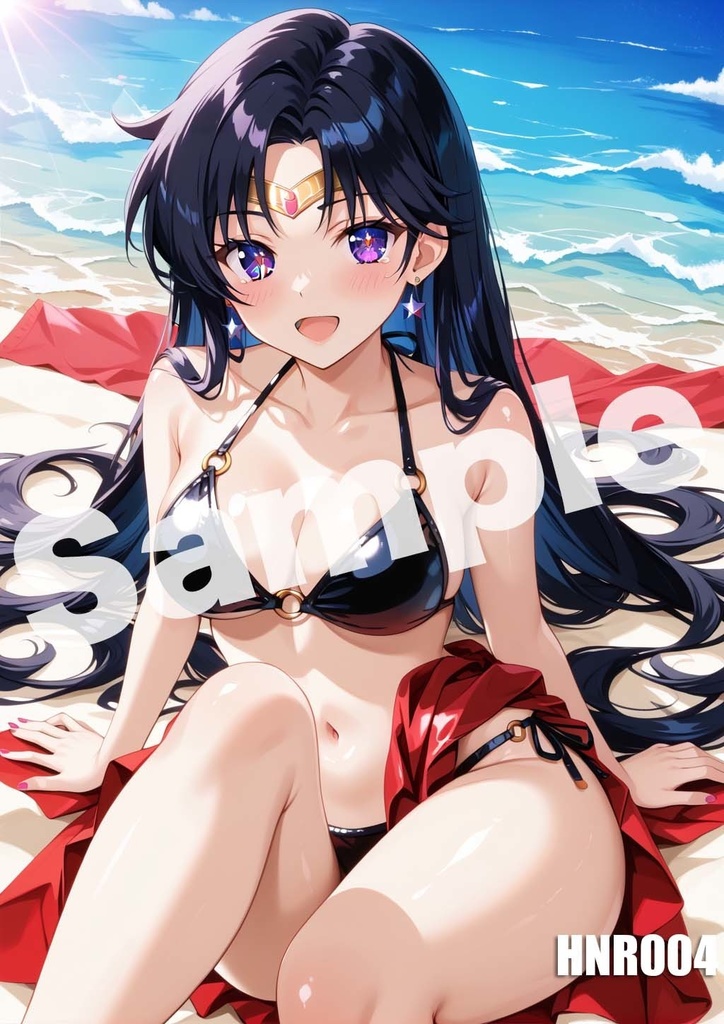 【セーラーマーズ】セーラームーン AI イラスト A4ポスター 高画質 ヌード 美人 水着 下着 巨乳 同人 コスプレ HNR001-006
