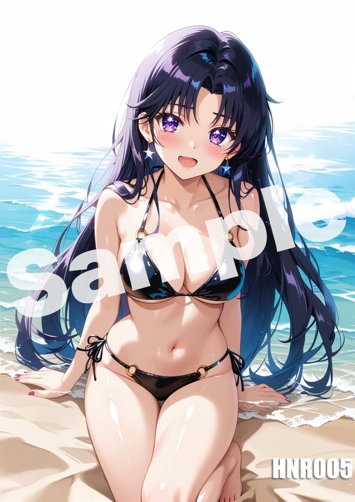 【セーラーマーズ】セーラームーン AI イラスト A4ポスター 高画質 ヌード 美人 水着 下着 巨乳 同人 コスプレ HNR001-006