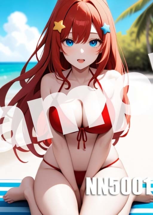 【中野五月】五等分の花嫁 AI イラスト A4ポスター 高画質 ヌード 美人 水着 下着 巨乳 同人 コスプレ NN5001-5015