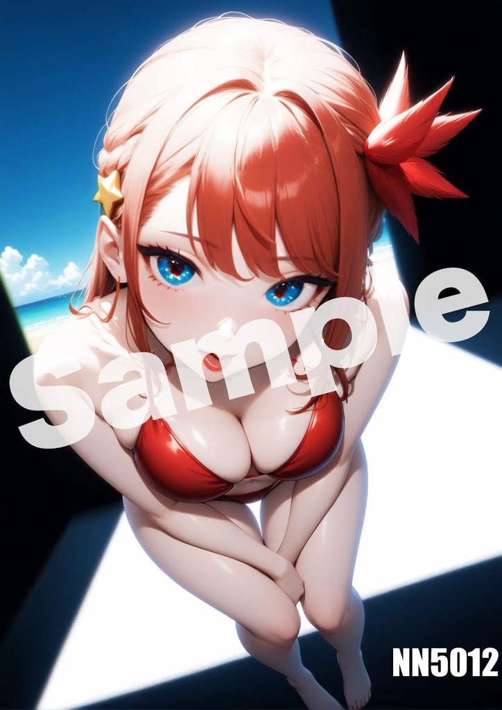 【中野五月】五等分の花嫁 AI イラスト A4ポスター 高画質 ヌード 美人 水着 下着 巨乳 同人 コスプレ NN5001-5015