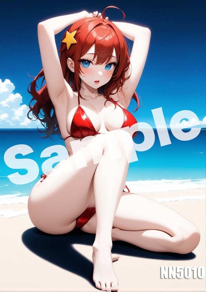 【中野五月】五等分の花嫁 AI イラスト A4ポスター 高画質 ヌード 美人 水着 下着 巨乳 同人 コスプレ NN5001-5015