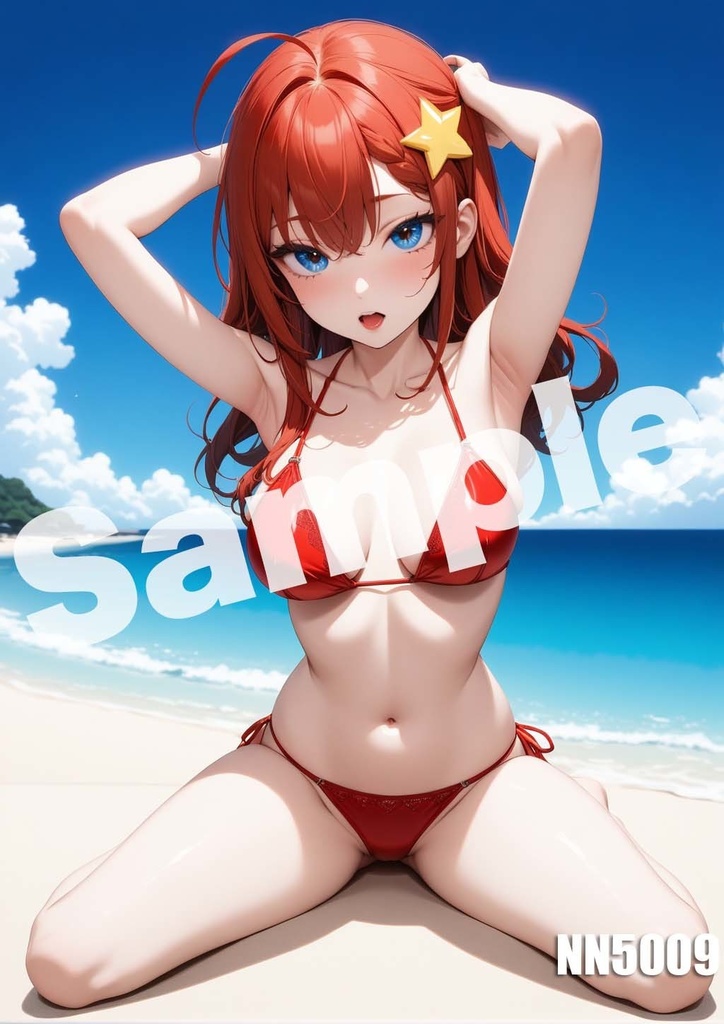 【中野五月】五等分の花嫁 AI イラスト A4ポスター 高画質 ヌード 美人 水着 下着 巨乳 同人 コスプレ NN5001-5015