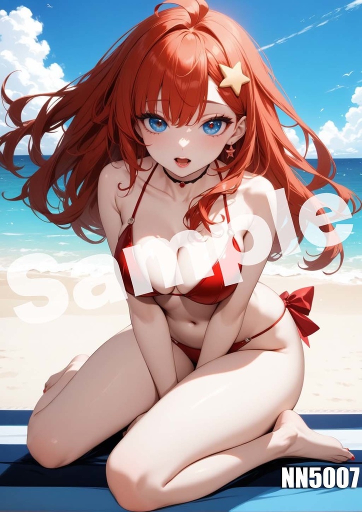 【中野五月】五等分の花嫁 AI イラスト A4ポスター 高画質 ヌード 美人 水着 下着 巨乳 同人 コスプレ NN5001-5015