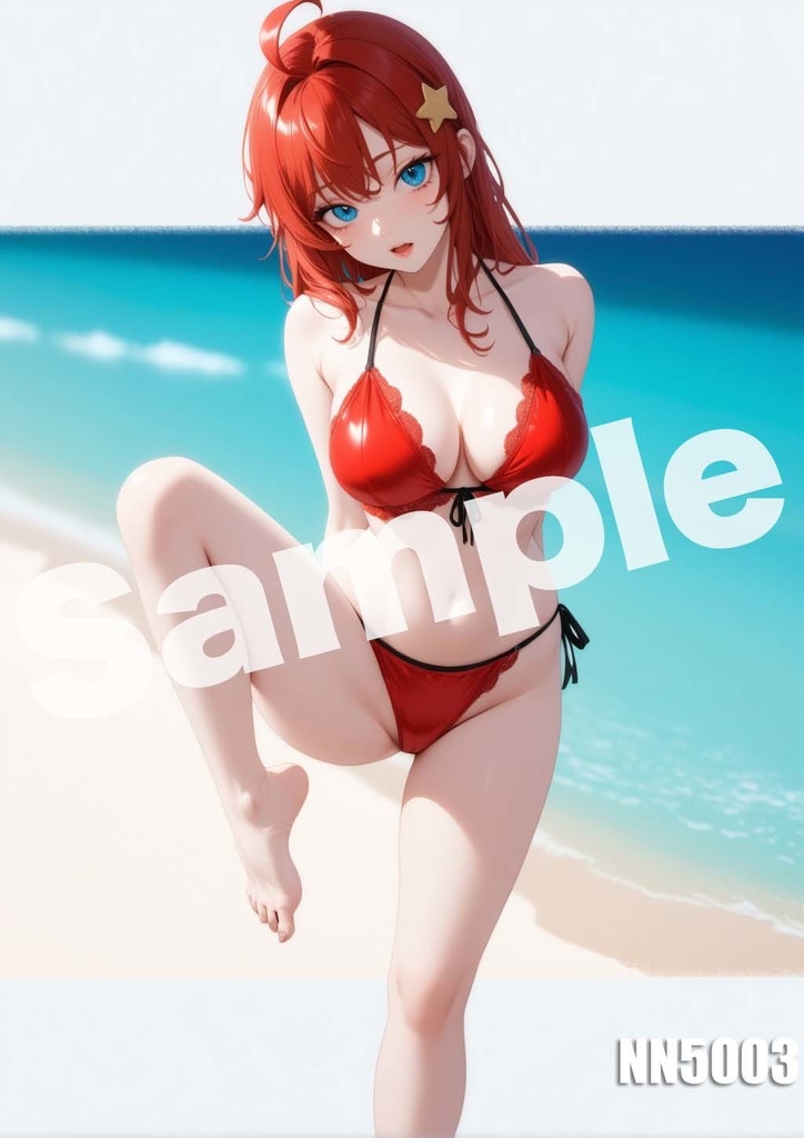 【中野五月】五等分の花嫁 AI イラスト A4ポスター 高画質 ヌード 美人 水着 下着 巨乳 同人 コスプレ NN5001-5015