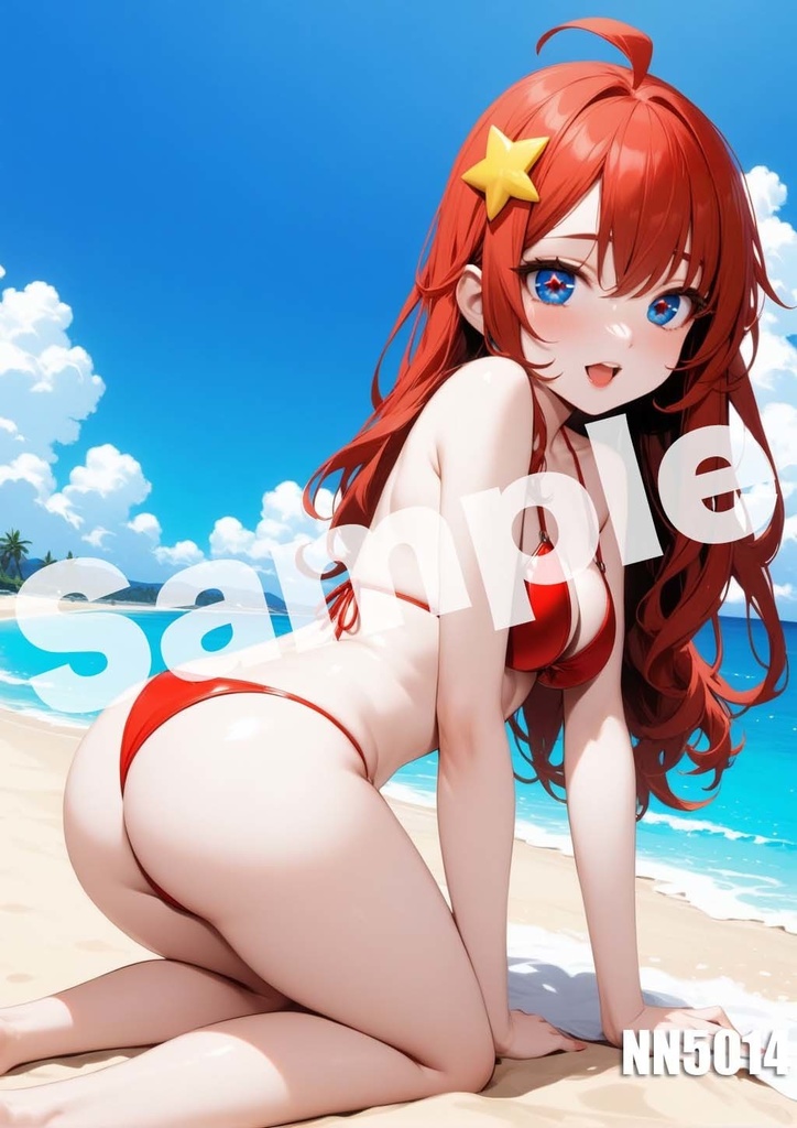 【中野五月】五等分の花嫁 AI イラスト A4ポスター 高画質 ヌード 美人 水着 下着 巨乳 同人 コスプレ NN5001-5015