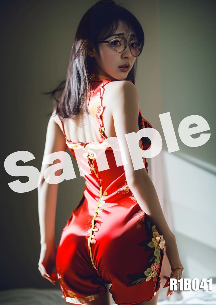 AI 美女 ポスター A4サイズ OL アート グラビア 美人 R1B02-08