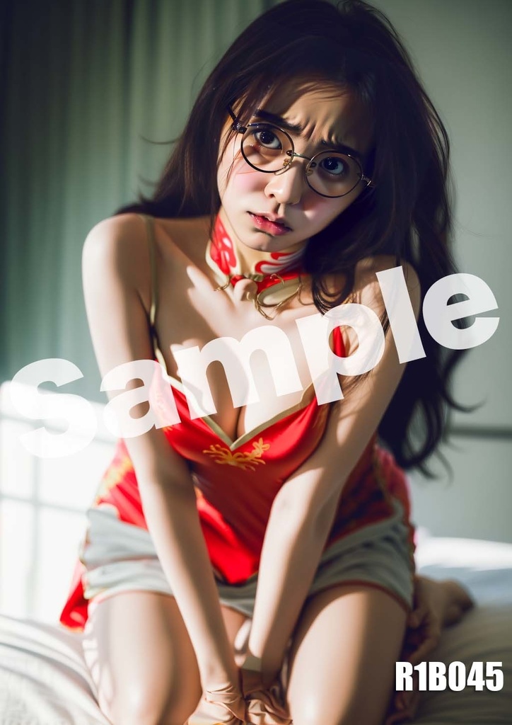 AI 美女 ポスター A4サイズ OL アート グラビア 美人 R1B02-08