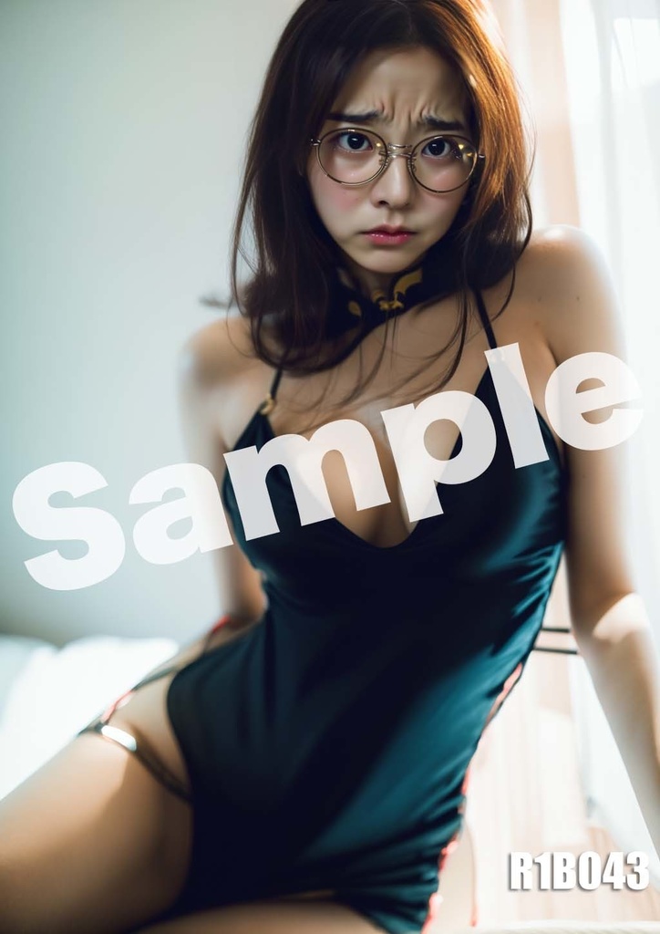 AI 美女 ポスター A4サイズ OL アート グラビア 美人 R1B02-08