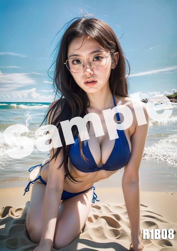 AI 美女 ポスター A4サイズ OL アート グラビア 美人 R1B02-08