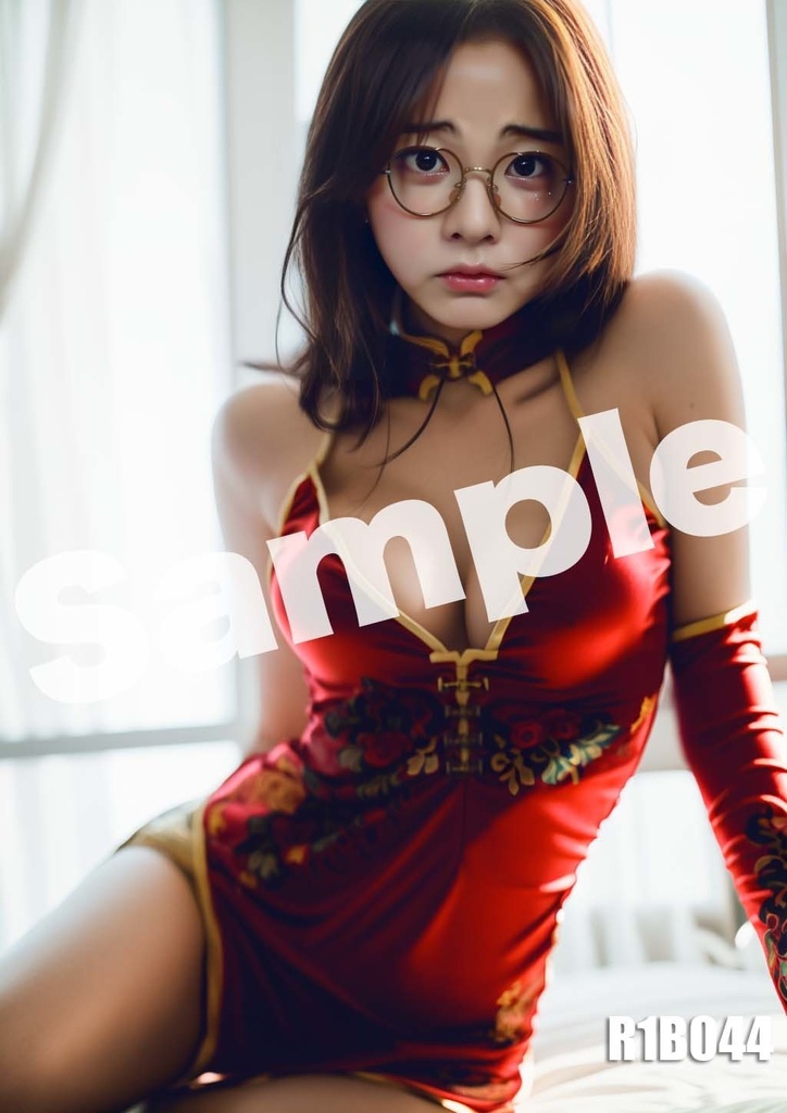 AI 美女 ポスター A4サイズ OL アート グラビア 美人 R1B02-08