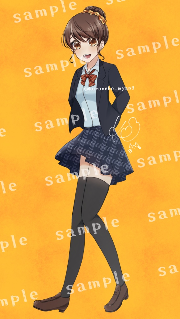 全身立ち絵素材01‐学生