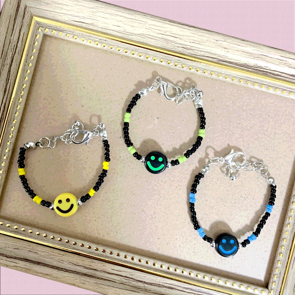 ぬい用 アクセサリー ビビットカラースマイル