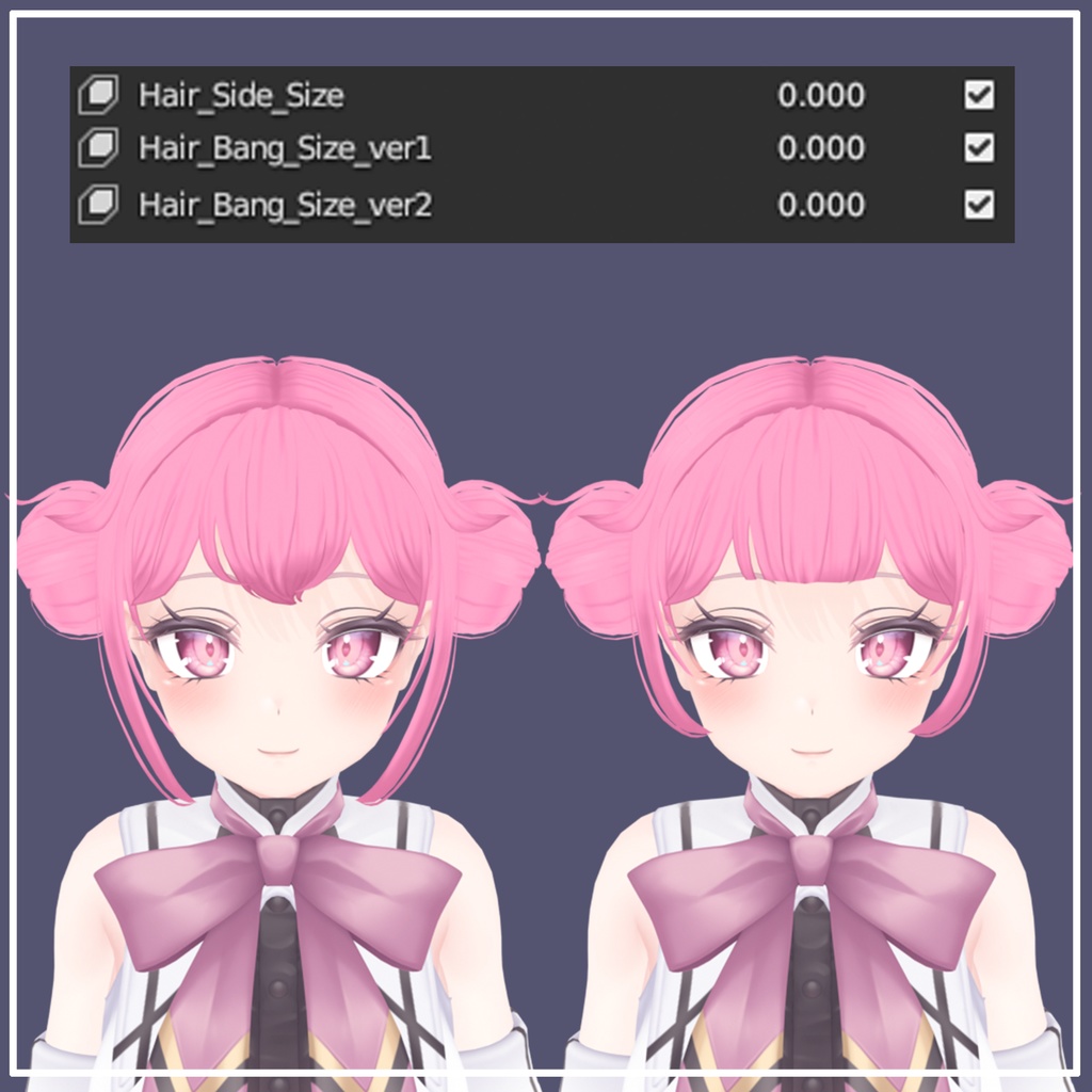 【Cute Bun Hair】