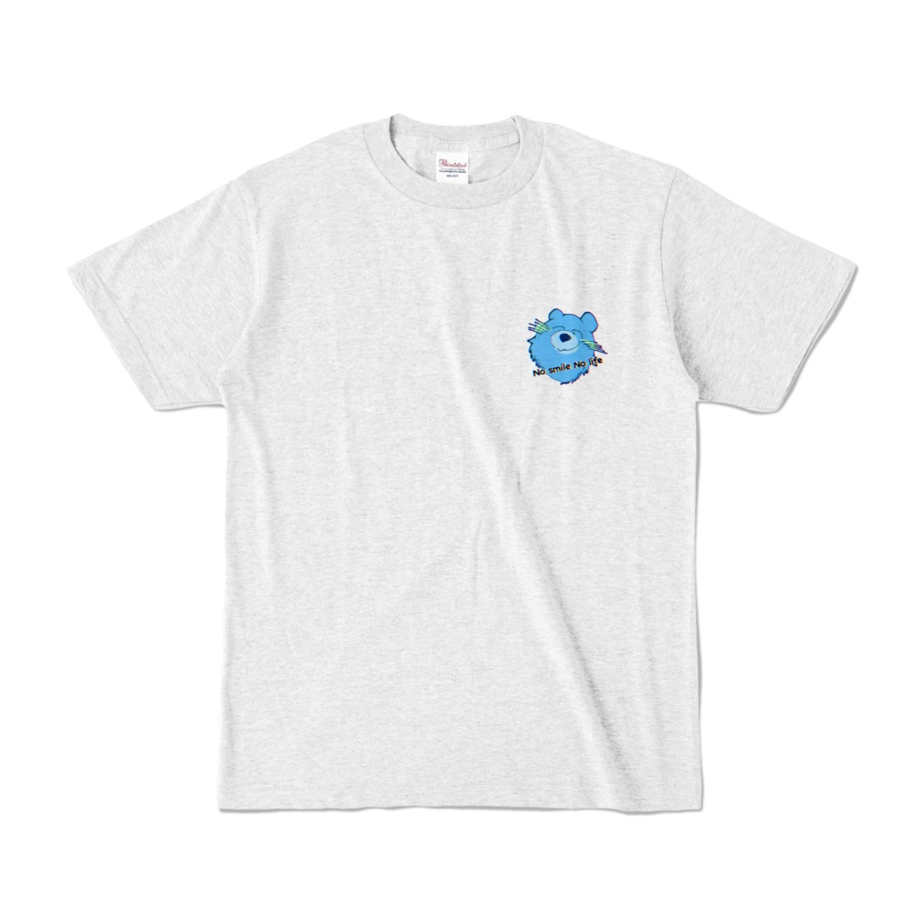 No smile No life Tシャツ グレー