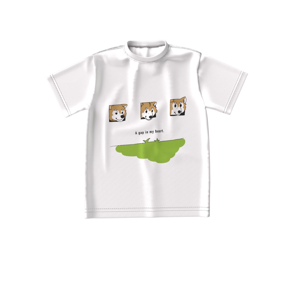 壁犬Tシャツ-ビッグシルエット