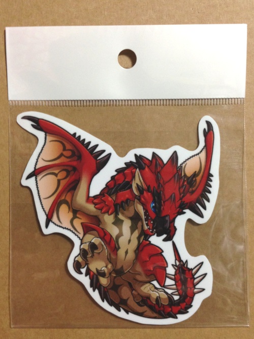 MH】リオレウス ステッカー - BLUE BLACK - BOOTH