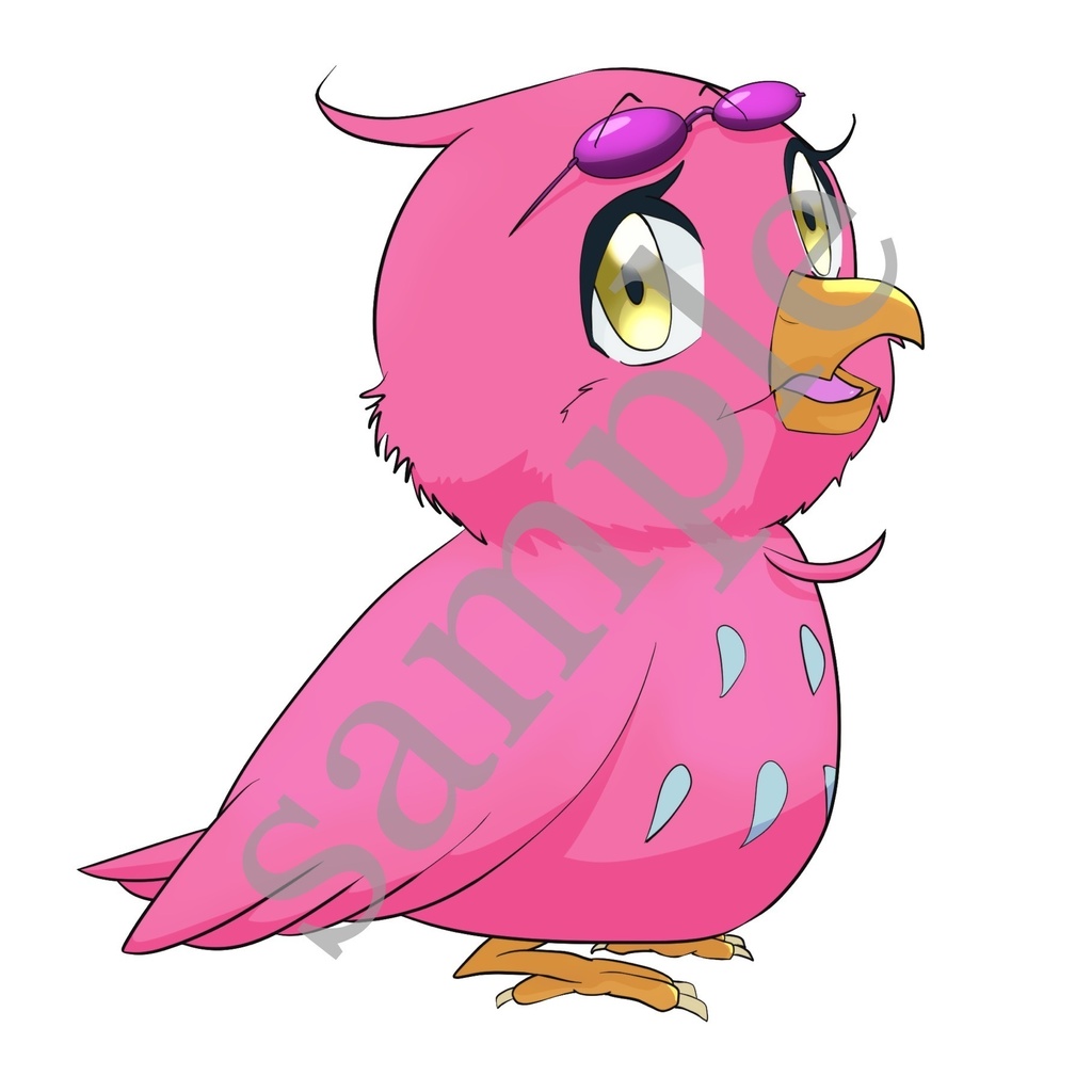 サングラス、似合うでしょ??イケてる鳥さん