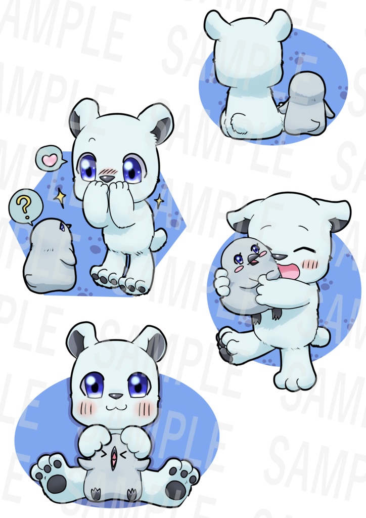 白クマちゃんとペンギンちゃん