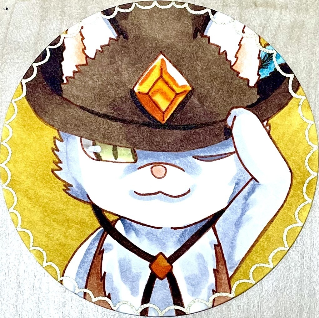 一次創作 旅人 原画/手のひらペーパー