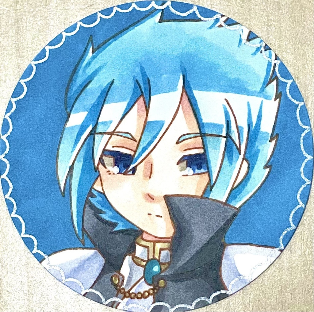 一次創作 騎士 原画/手のひらペーパー